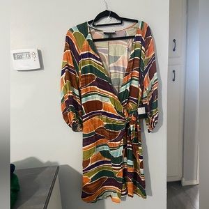 ELOQUII elements wrap dress